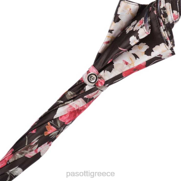 ομπρέλα | PASOTTI 354ne 52693-68 d4 - ανθισμένη ομπρέλα με λαβή από μπαμπού 2N6B8642 γυναίκες